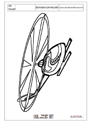 Helikopter boyama sayfaları